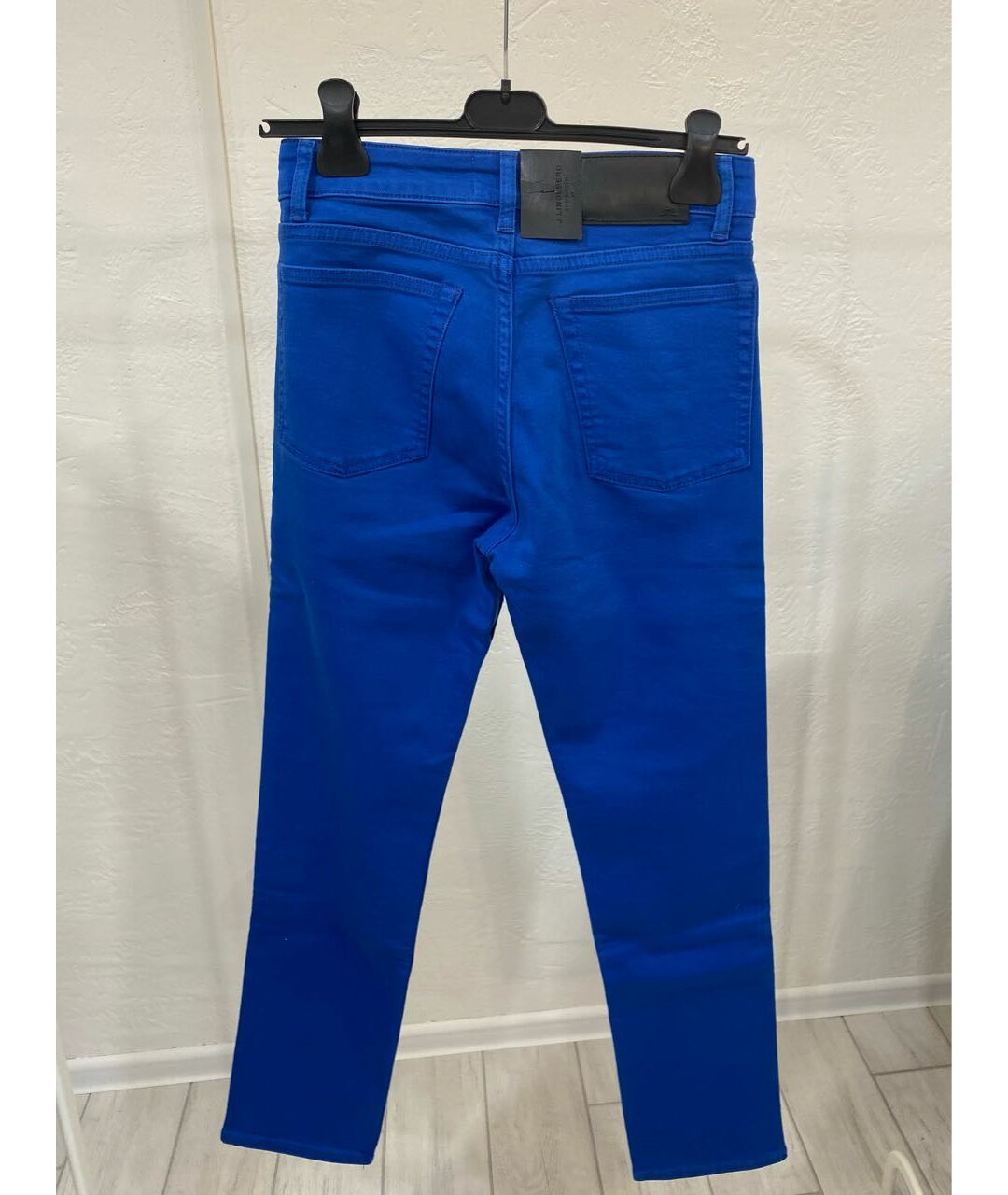 J.LINDEBERG Голубые хлопковые прямые джинсы, фото 2
