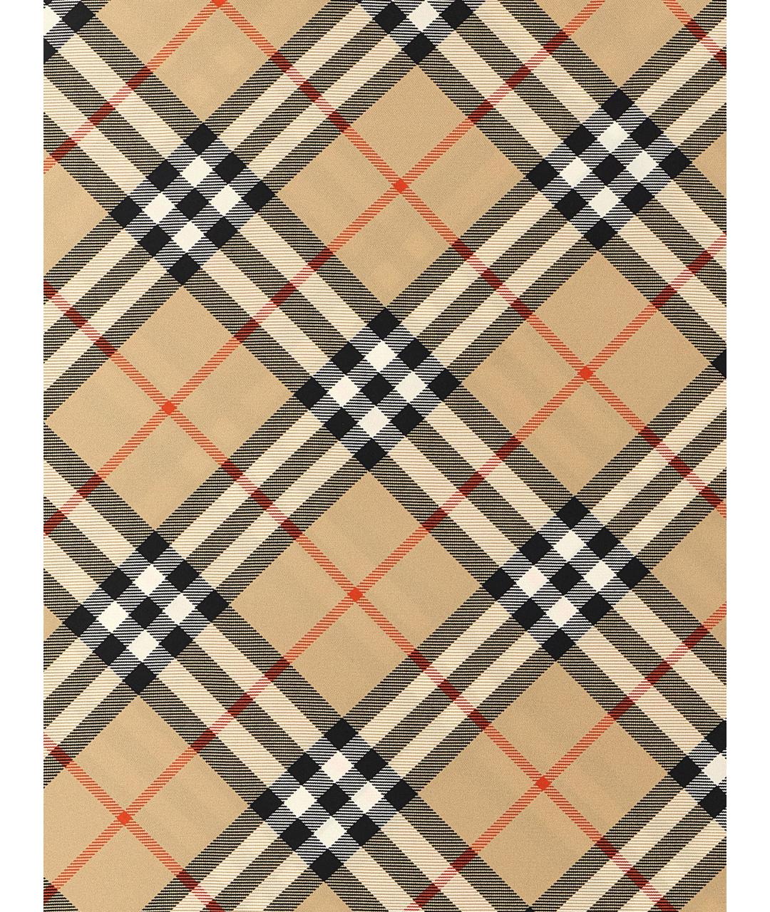 BURBERRY Бежевый шелковый платок, фото 3