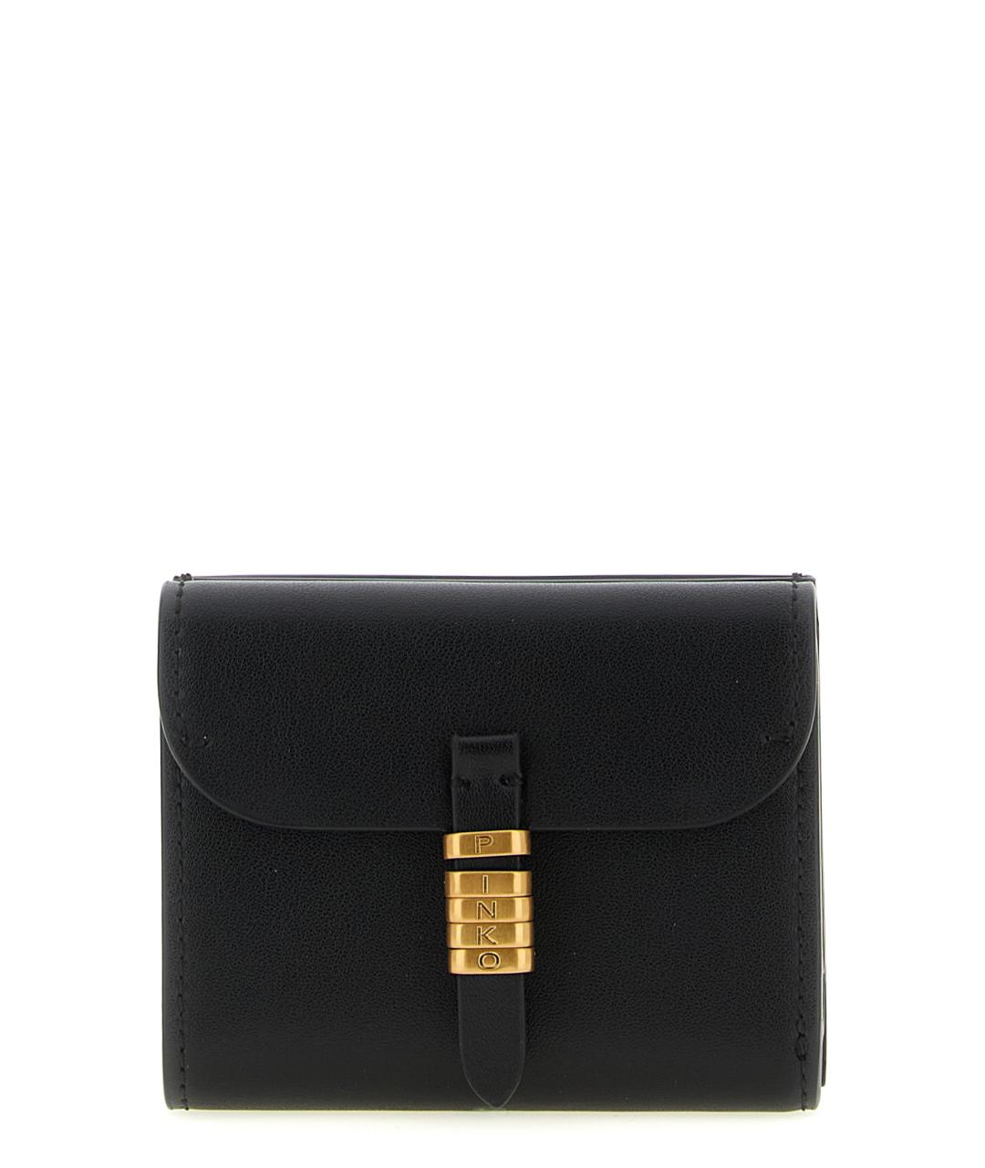PINKO Черный кожаный кошелек, фото 1