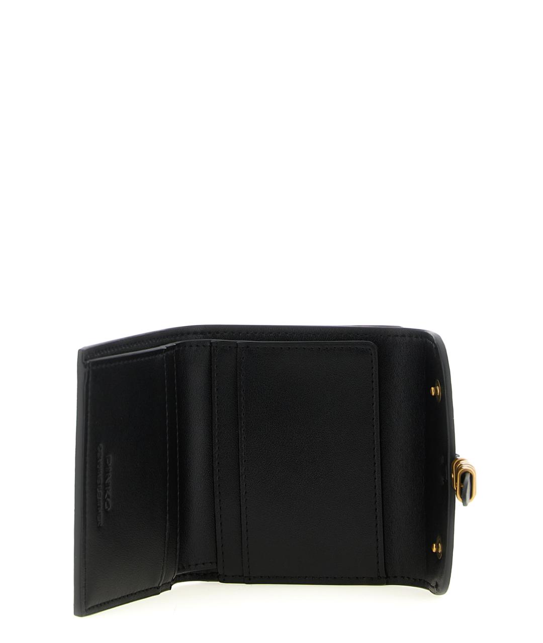 PINKO Черный кожаный кошелек, фото 4