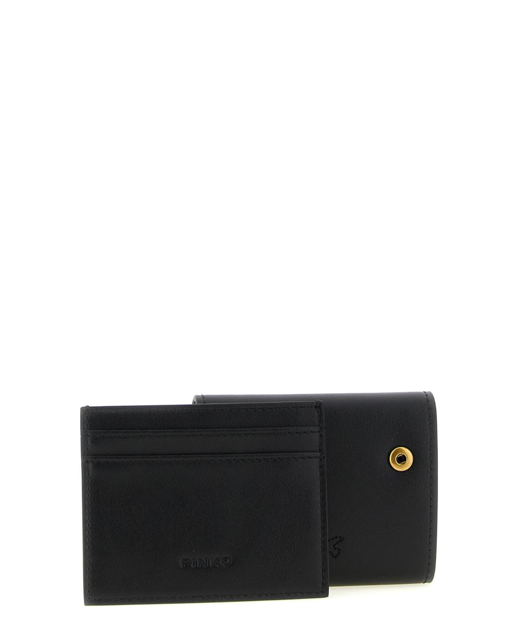 PINKO Черный кожаный кошелек, фото 3
