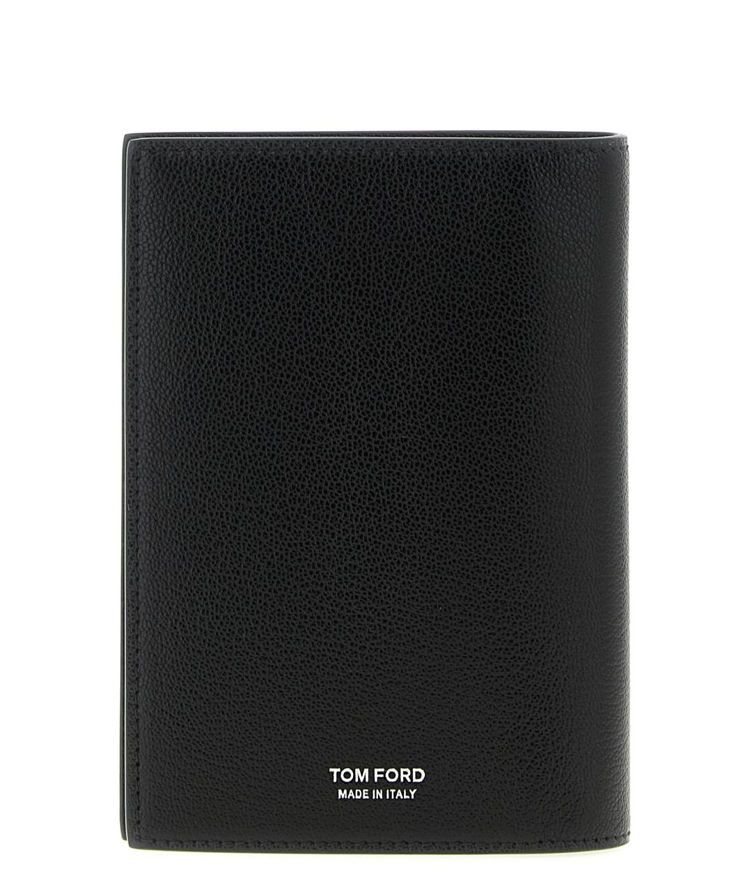 TOM FORD Черный кожаный кошелек, фото 2