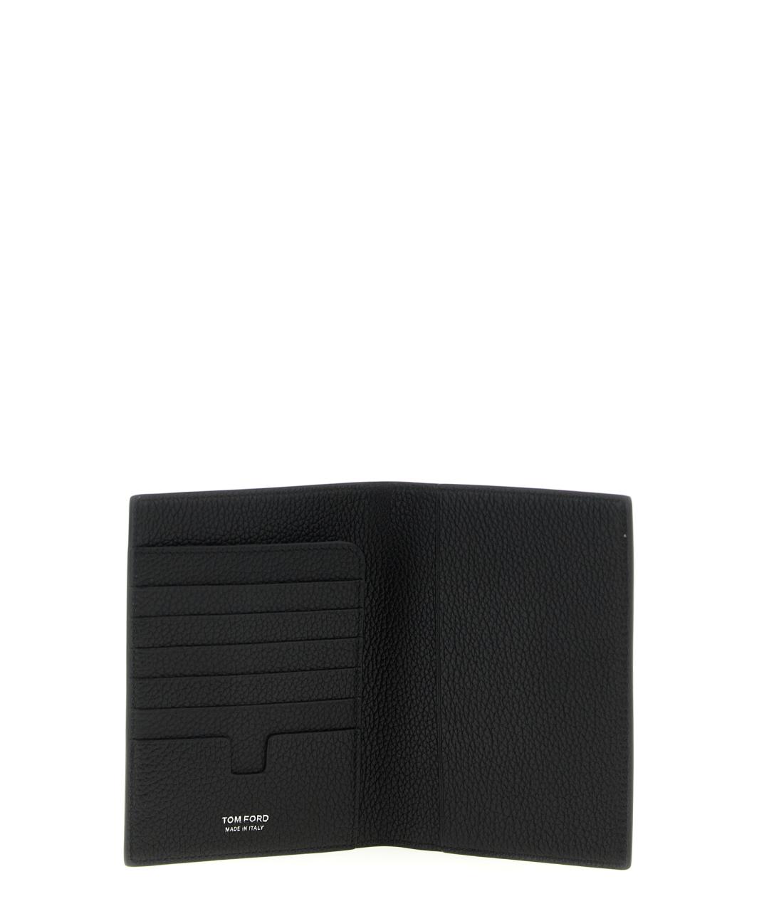 TOM FORD Черный кожаный кардхолдер, фото 3