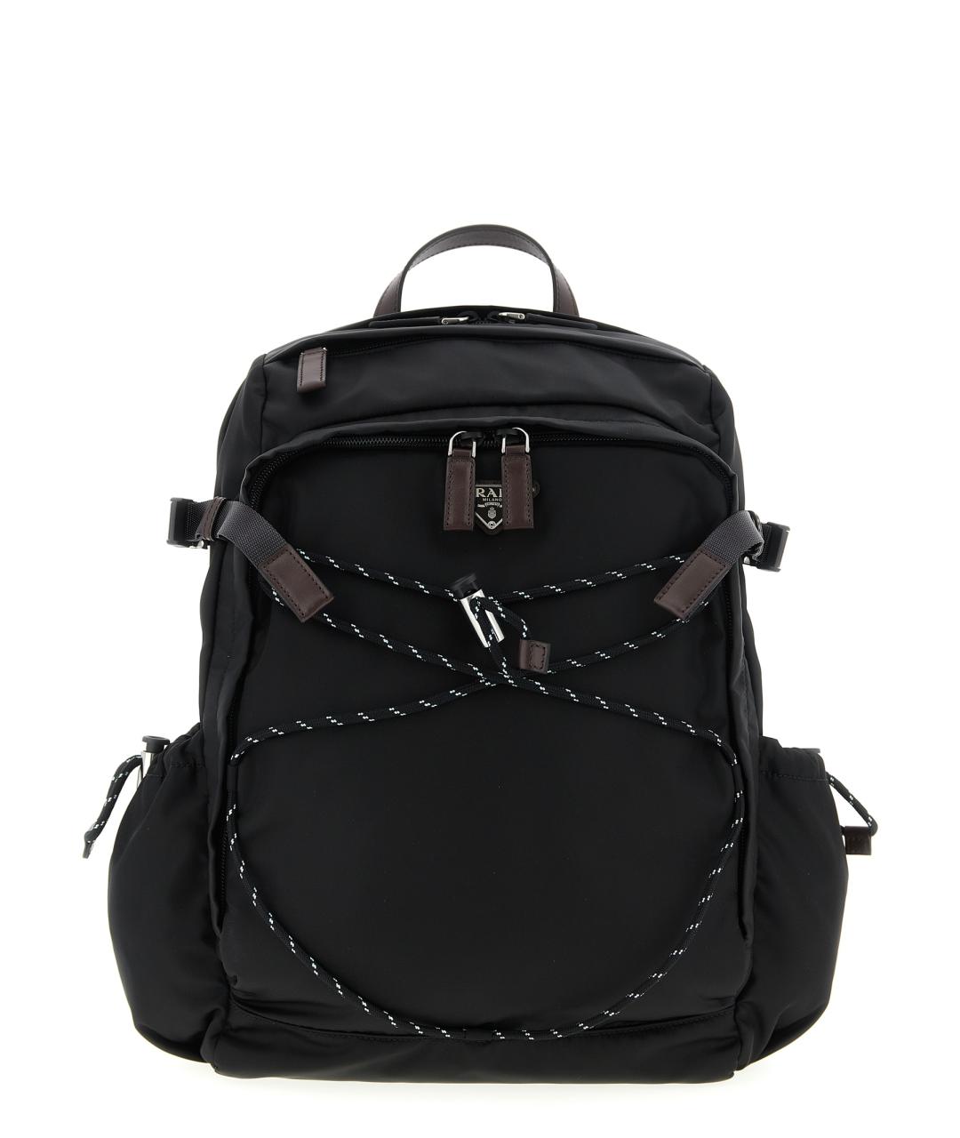 PRADA Черный синтетический рюкзак, фото 1