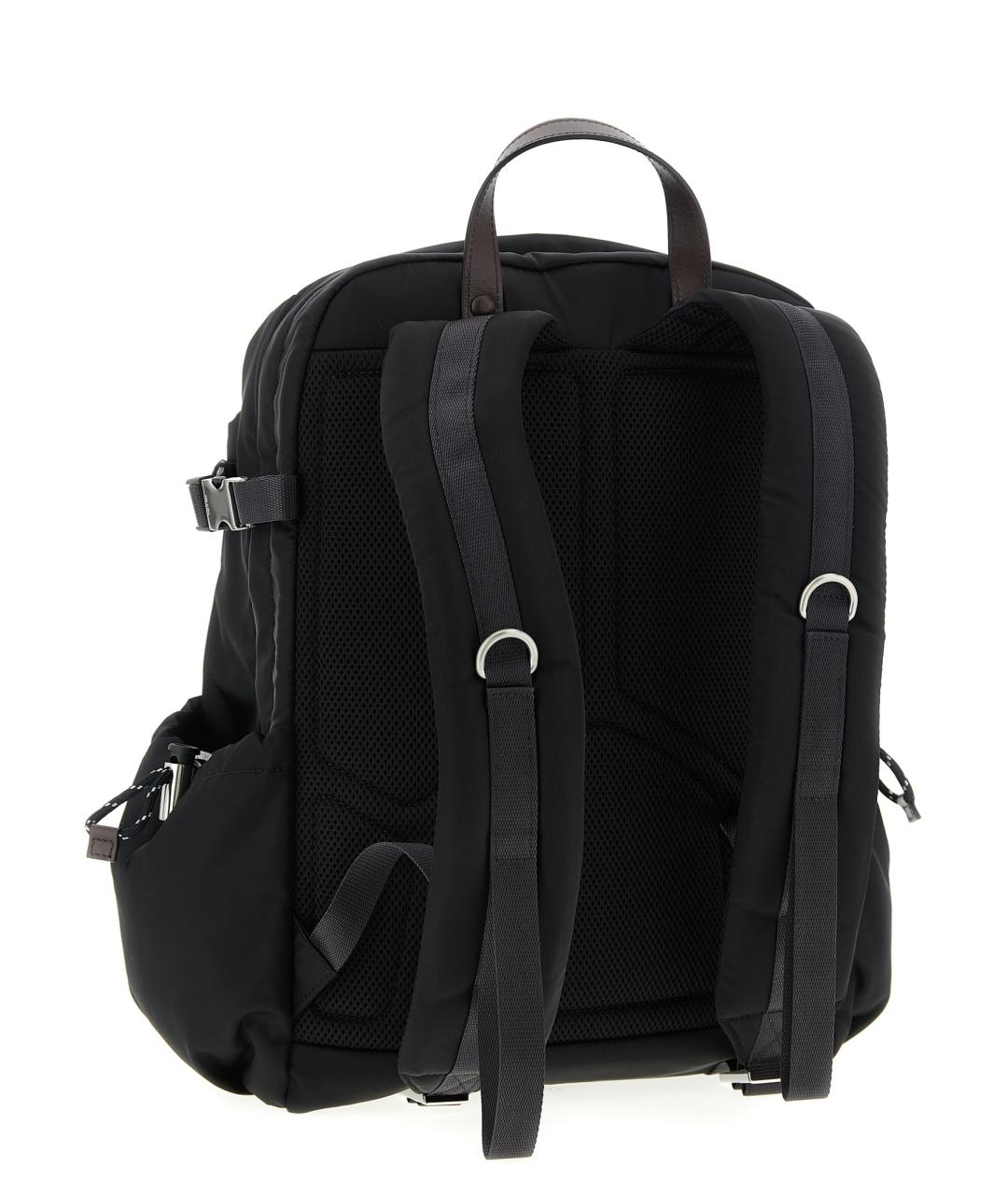 PRADA Черный синтетический рюкзак, фото 2