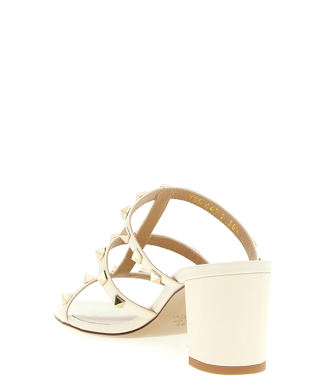 VALENTINO Белые кожаные босоножки, фото 3