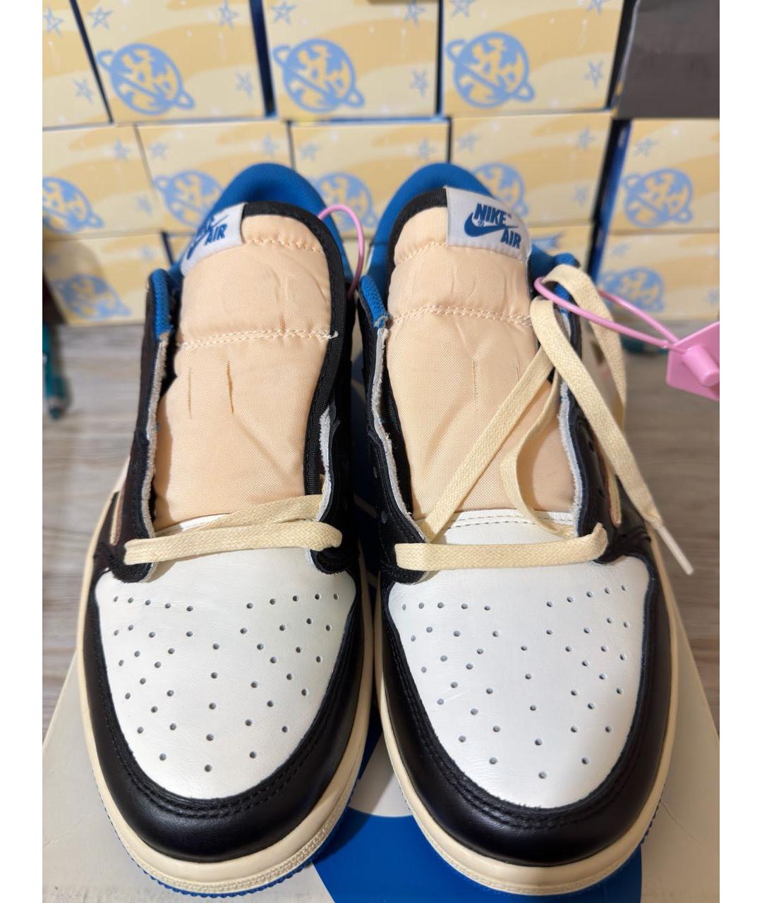 CACTUS JACK BY TRAVIS SCOTT Бежевые низкие кроссовки / кеды из искусственной кожи, фото 2