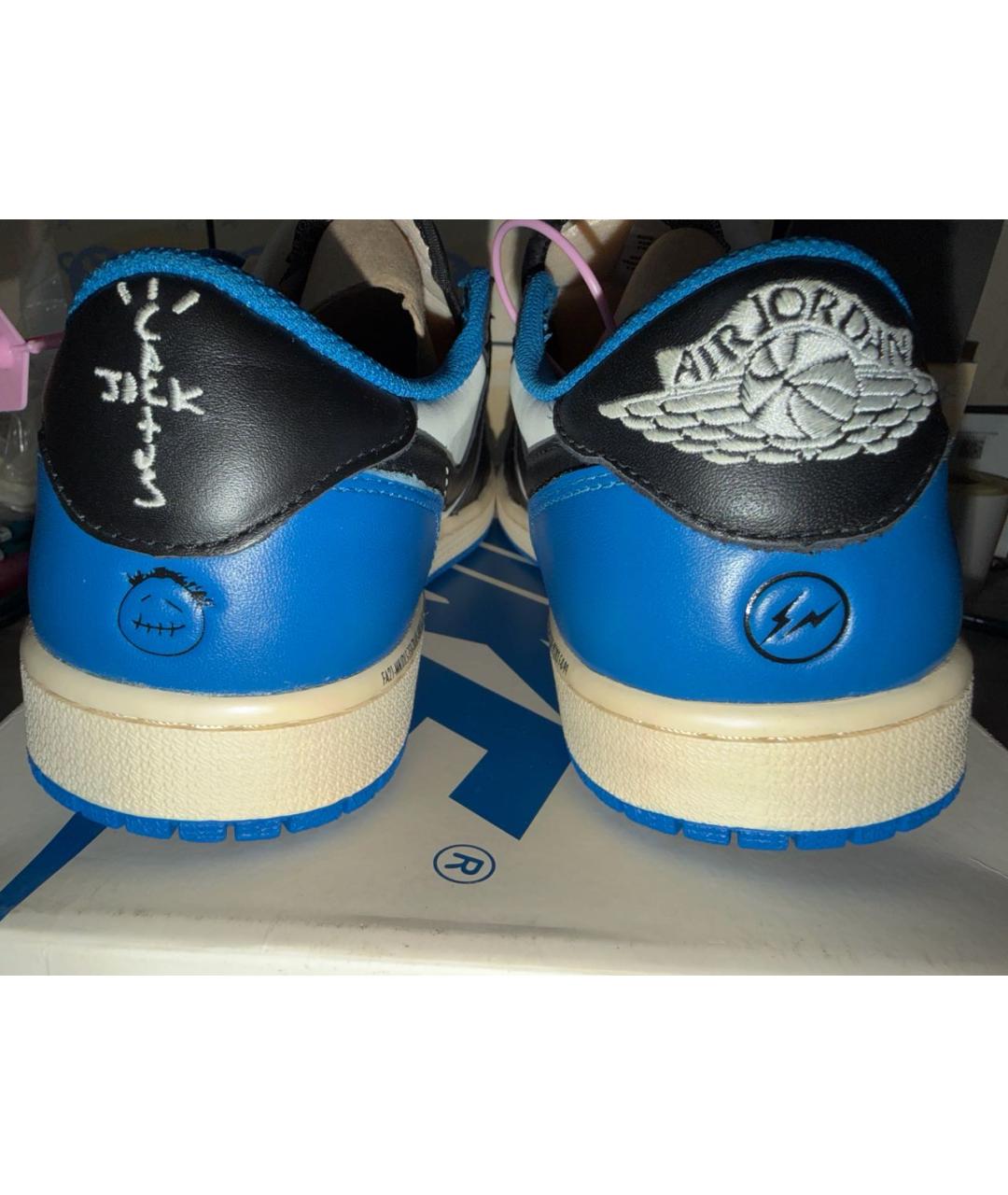 CACTUS JACK BY TRAVIS SCOTT Бежевые низкие кроссовки / кеды из искусственной кожи, фото 4