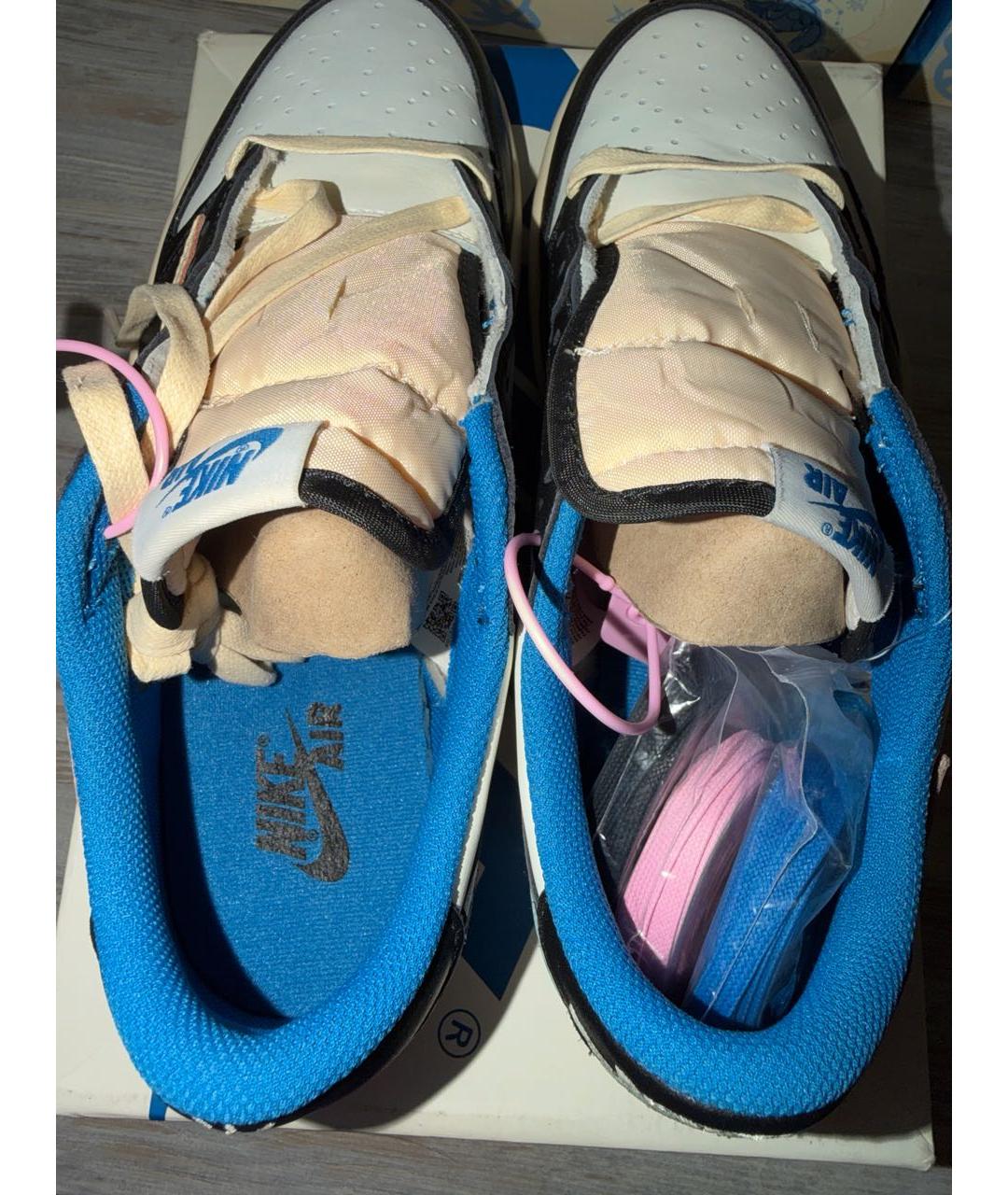 CACTUS JACK BY TRAVIS SCOTT Бежевые низкие кроссовки / кеды из искусственной кожи, фото 3