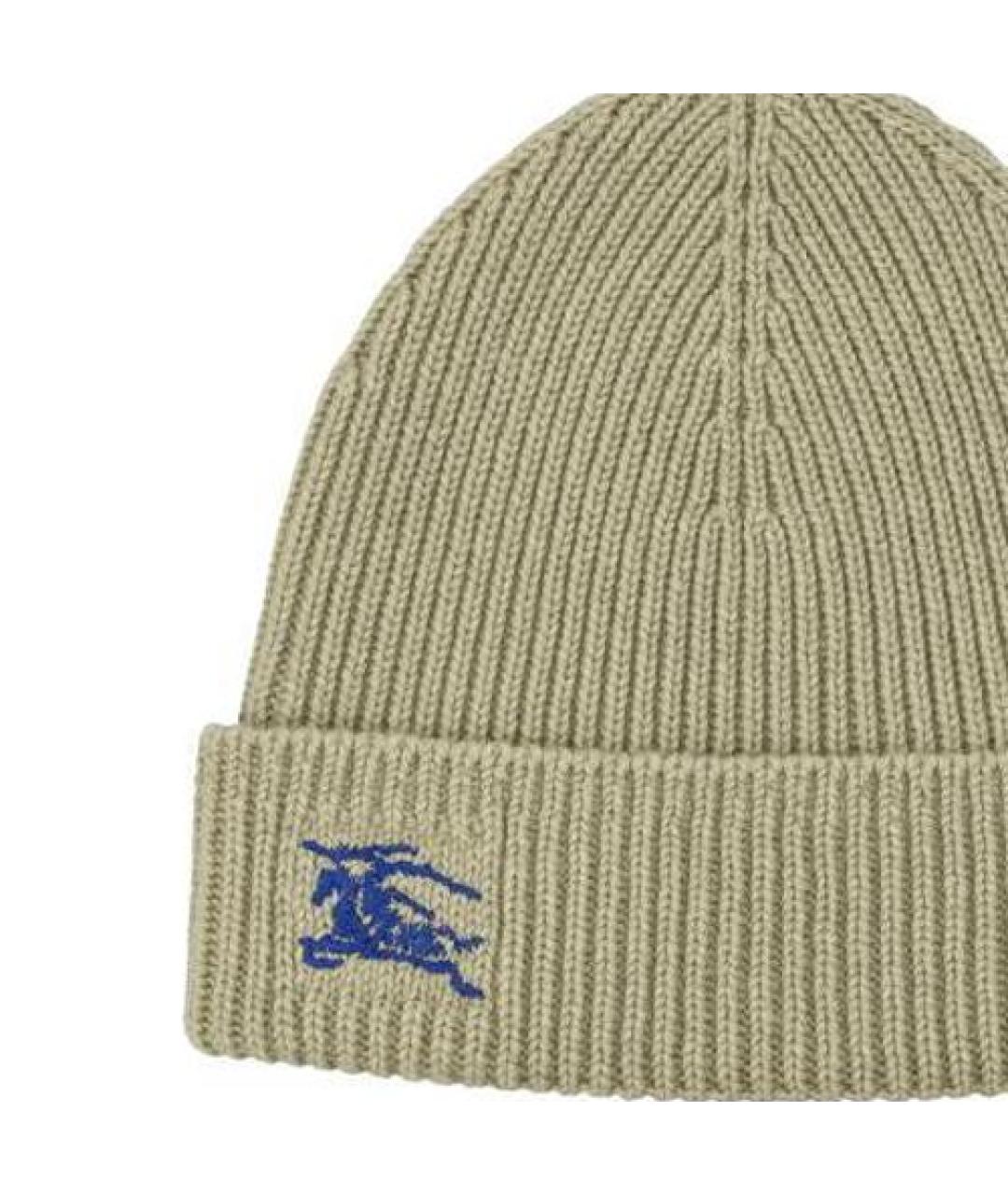 BURBERRY Зеленая кашемировая шапка, фото 3