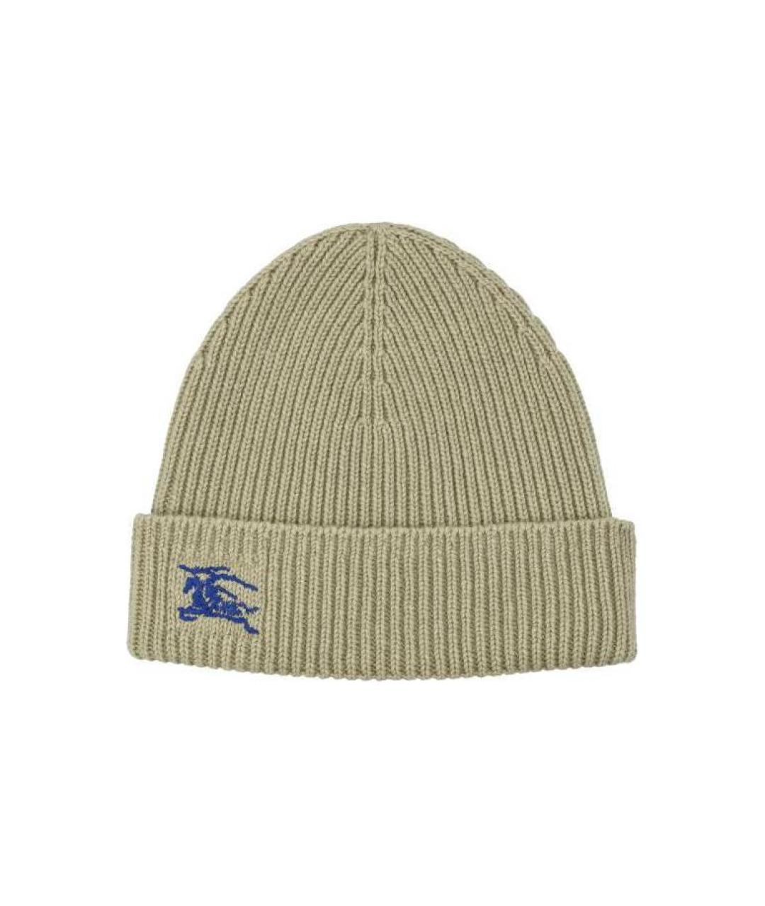 BURBERRY Зеленая кашемировая шапка, фото 1