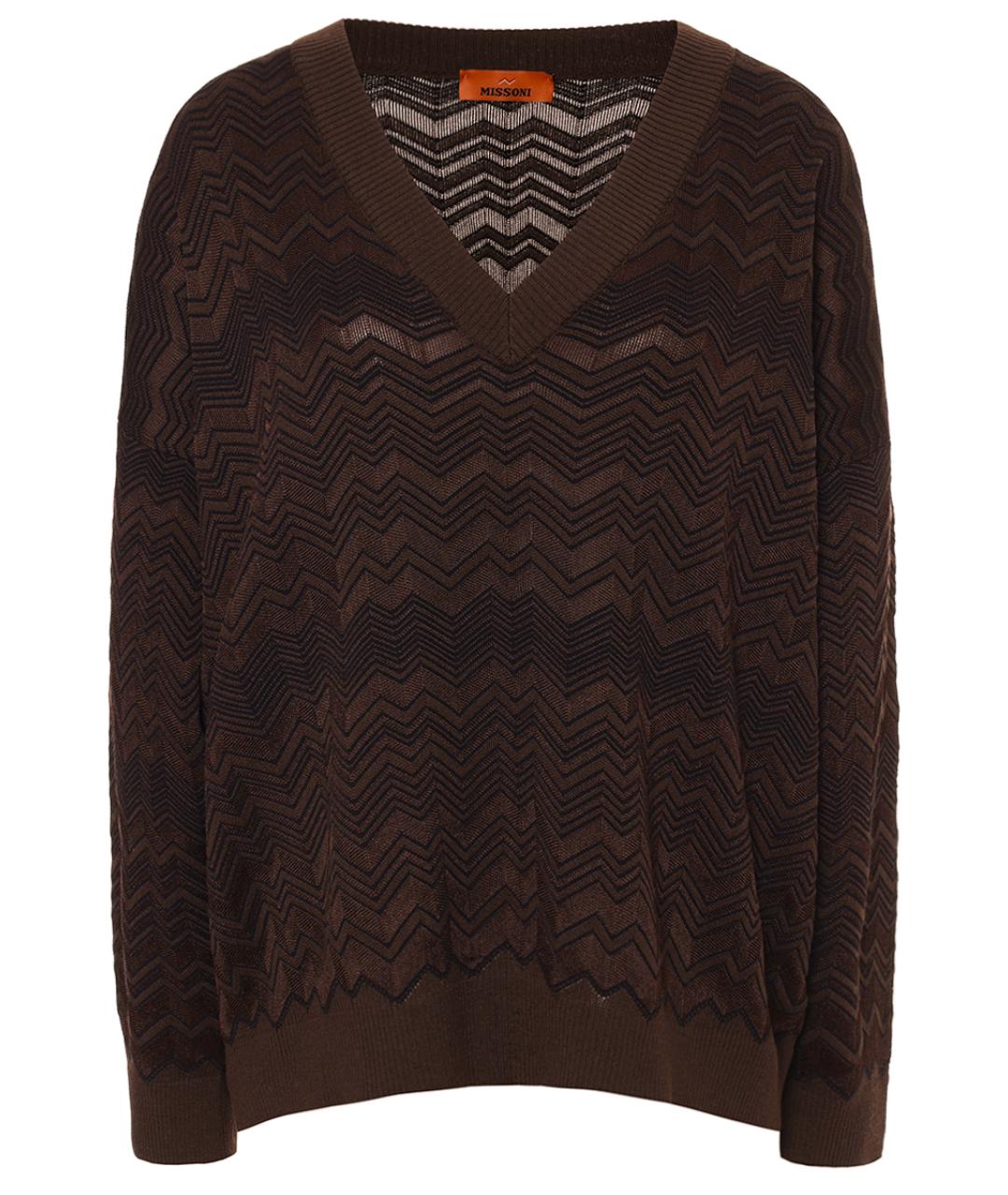 MISSONI Коричневый джемпер / свитер, фото 1