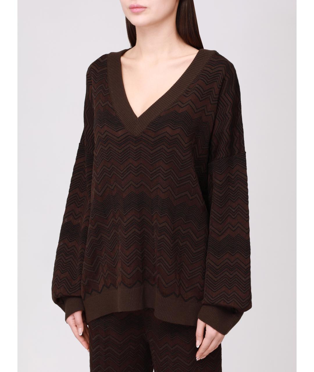 MISSONI Коричневый джемпер / свитер, фото 4