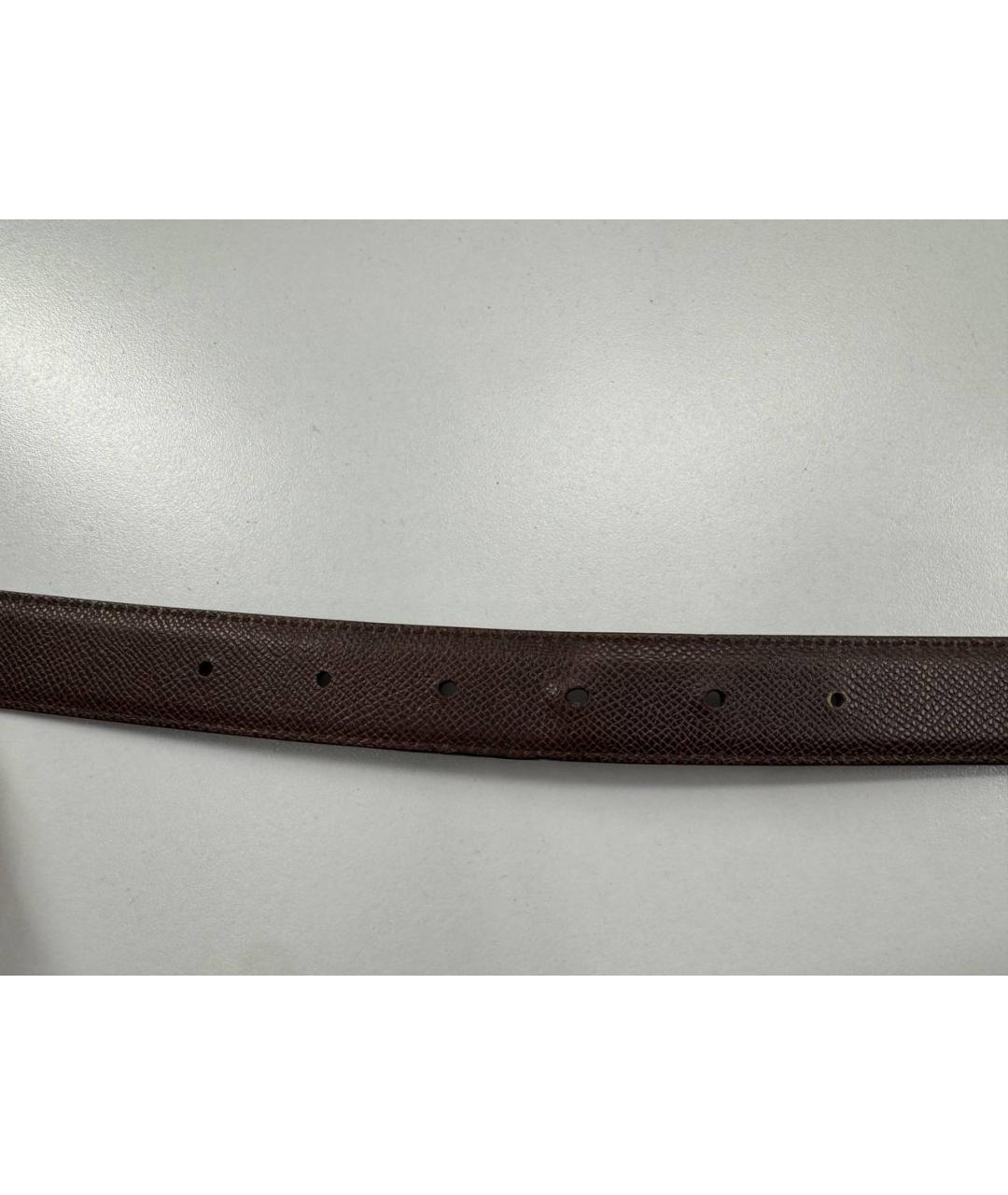 FERRAGAMO Черный кожаный ремень, фото 4