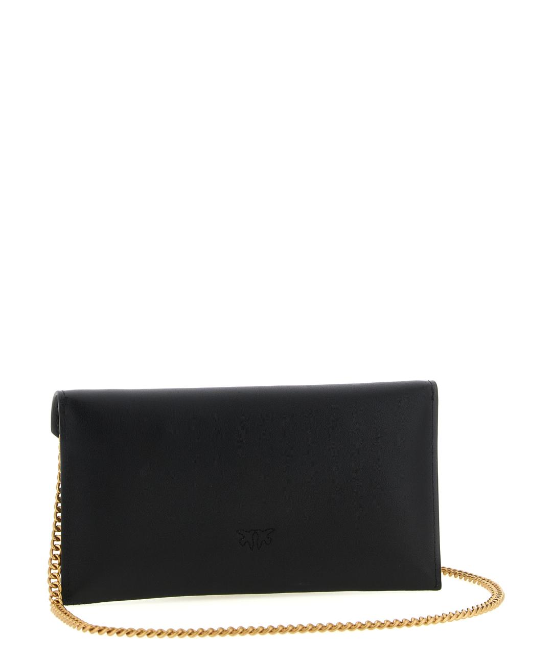 PINKO Черный кожаный кошелек, фото 2