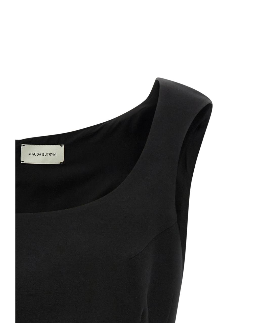 MAGDA BUTRYM Черная шелковая блузы, фото 3