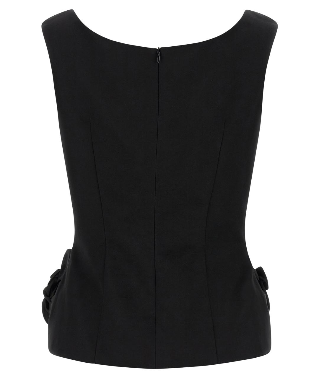 MAGDA BUTRYM Черная шелковая блузы, фото 2