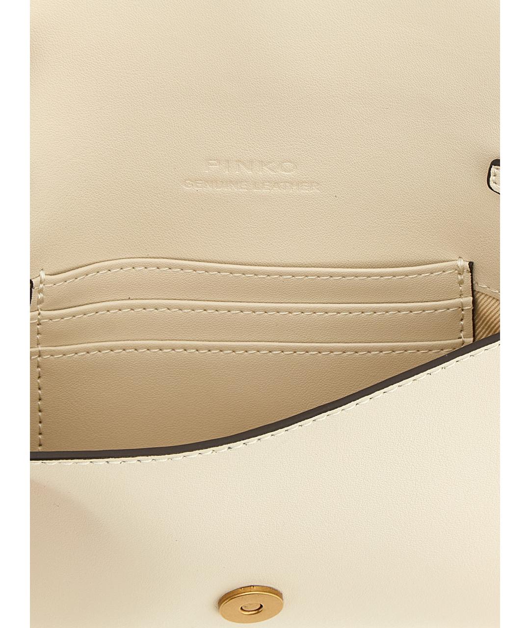 PINKO Белый кожаный кошелек, фото 4