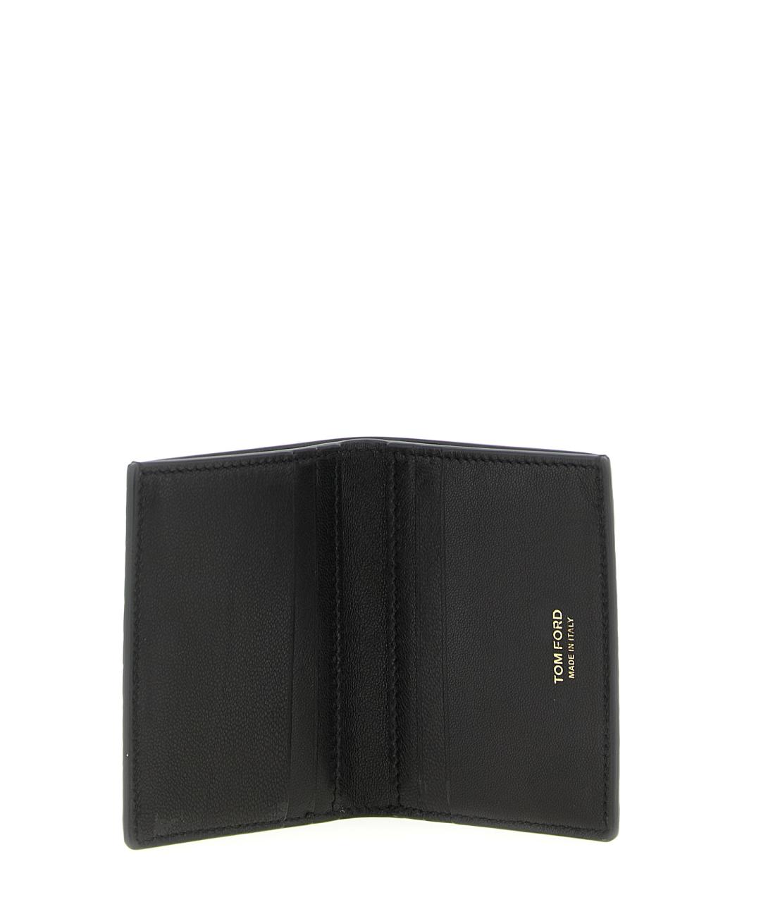 TOM FORD Черный кожаный кардхолдер, фото 3
