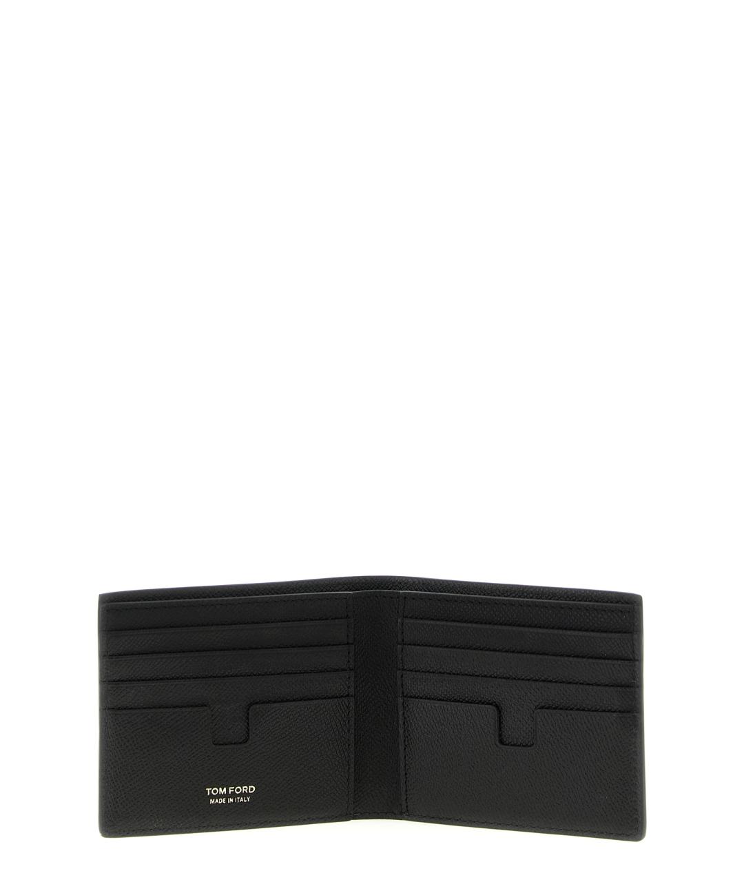 TOM FORD Черный кожаный кошелек, фото 3