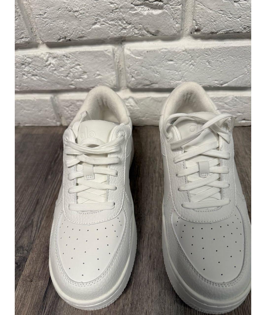 ALO YOGA Белые кожаные кроссовки, фото 2