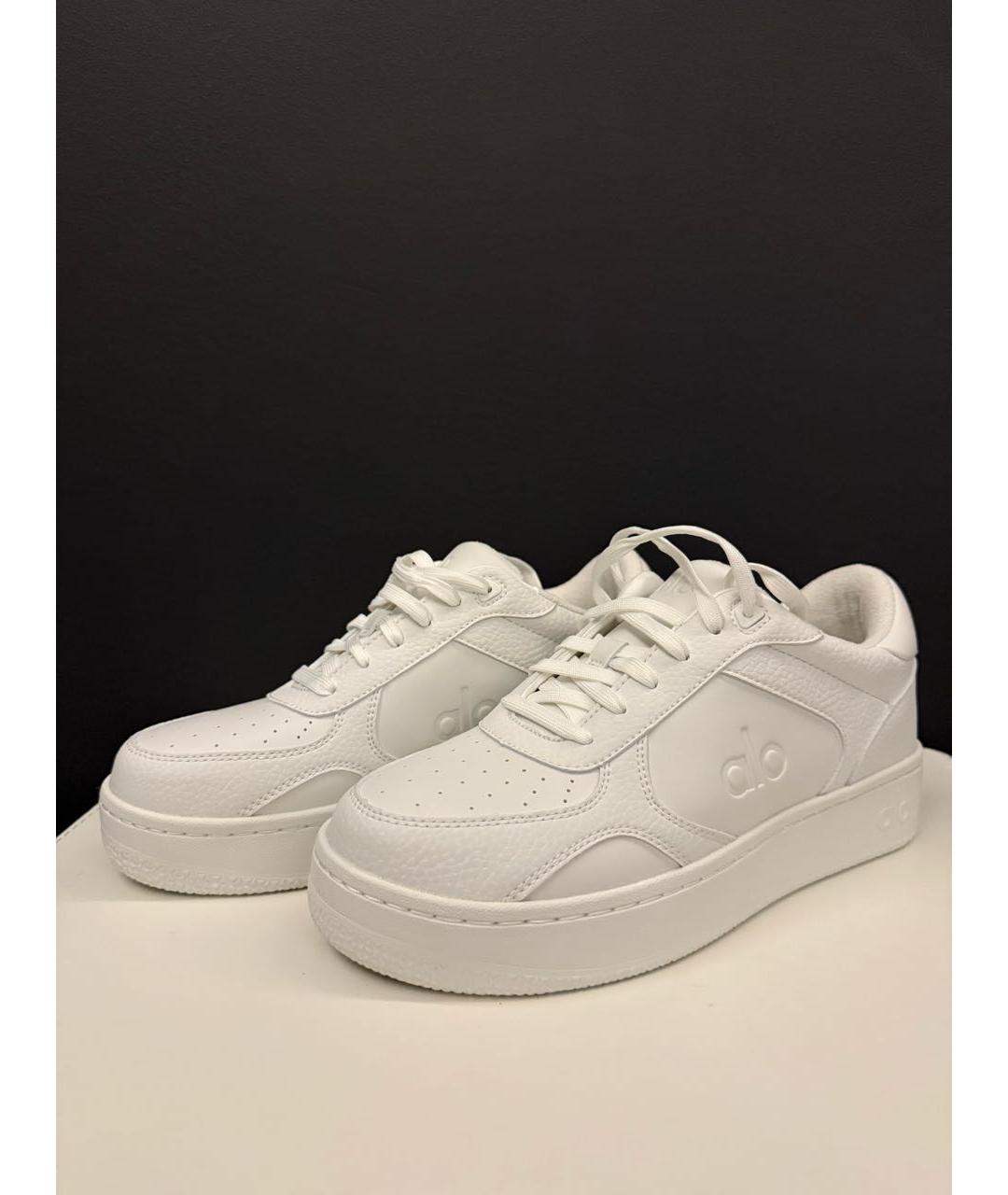 ALO YOGA Белые кожаные кроссовки, фото 3