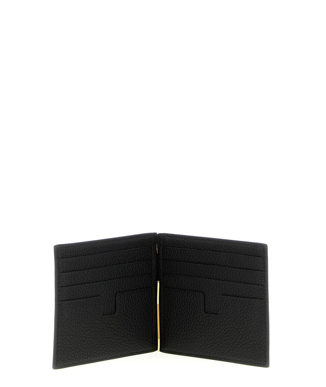 TOM FORD Черный кожаный кошелек, фото 3