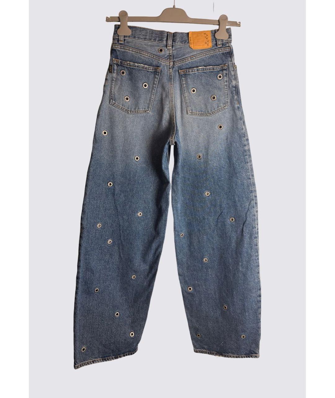 HAIKURE Синие хлопковые джинсы клеш, фото 2