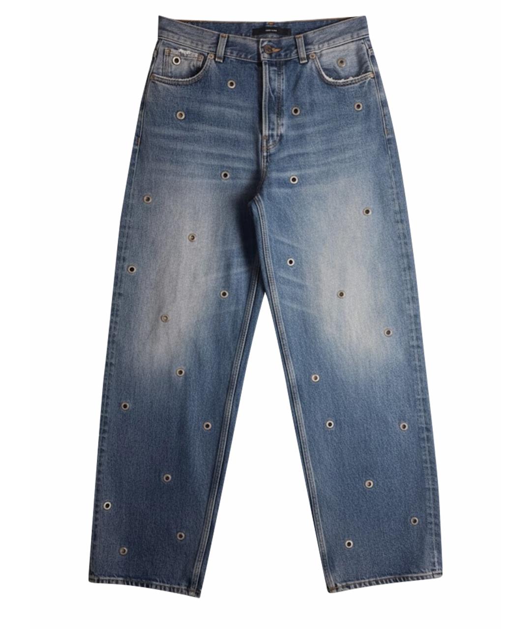 HAIKURE Синие хлопковые джинсы клеш, фото 1