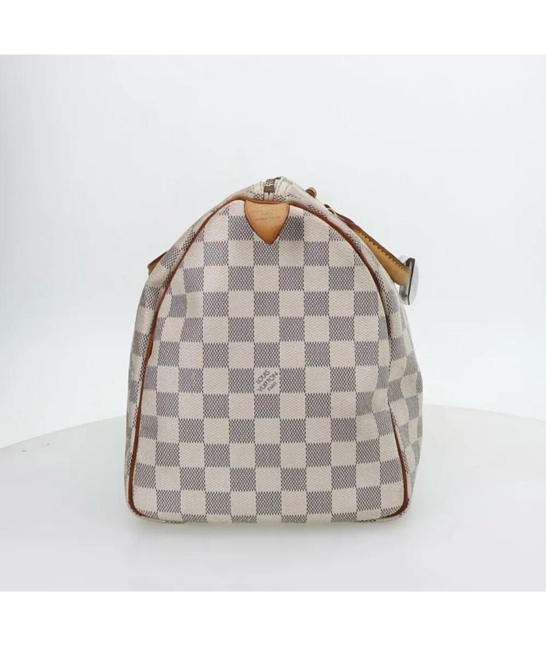 LOUIS VUITTON Бежевая кожаная сумка с короткими ручками, фото 8