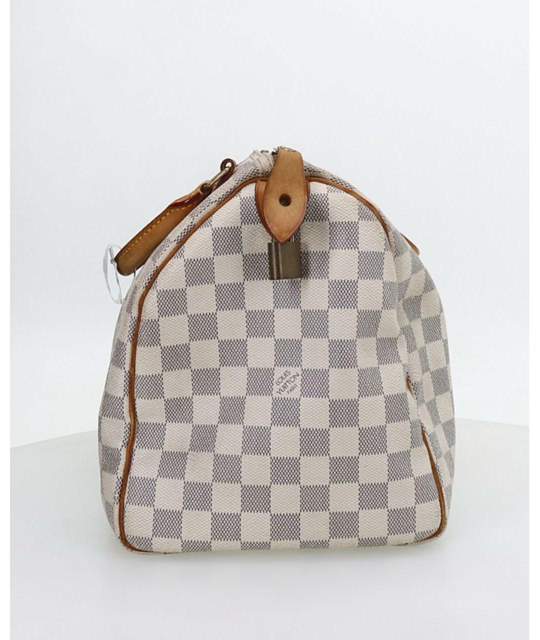 LOUIS VUITTON Бежевая кожаная сумка с короткими ручками, фото 3