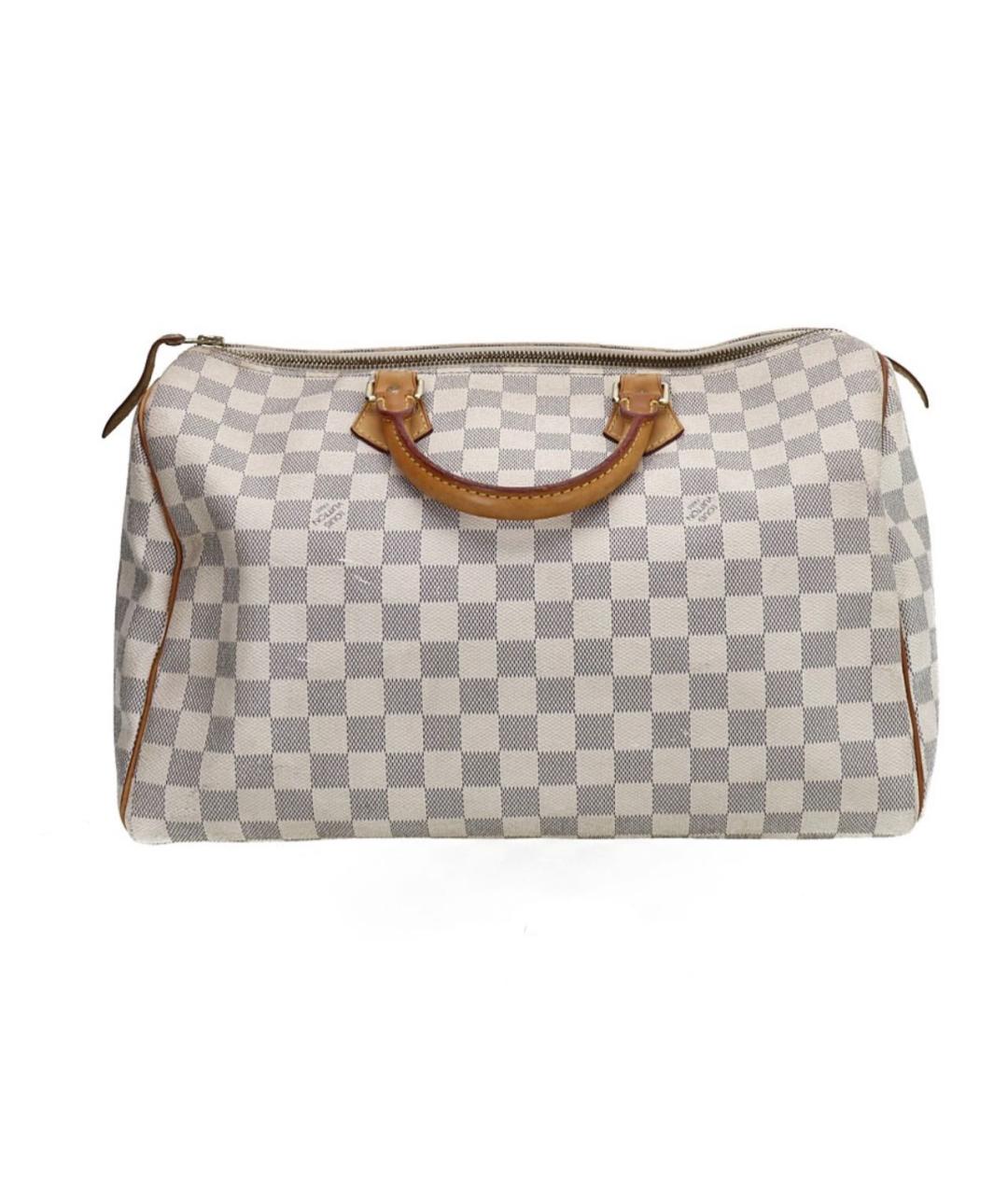 LOUIS VUITTON Бежевая кожаная сумка с короткими ручками, фото 1