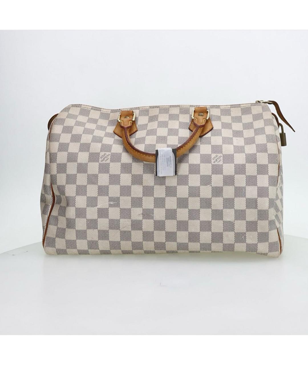 LOUIS VUITTON Бежевая кожаная сумка с короткими ручками, фото 2