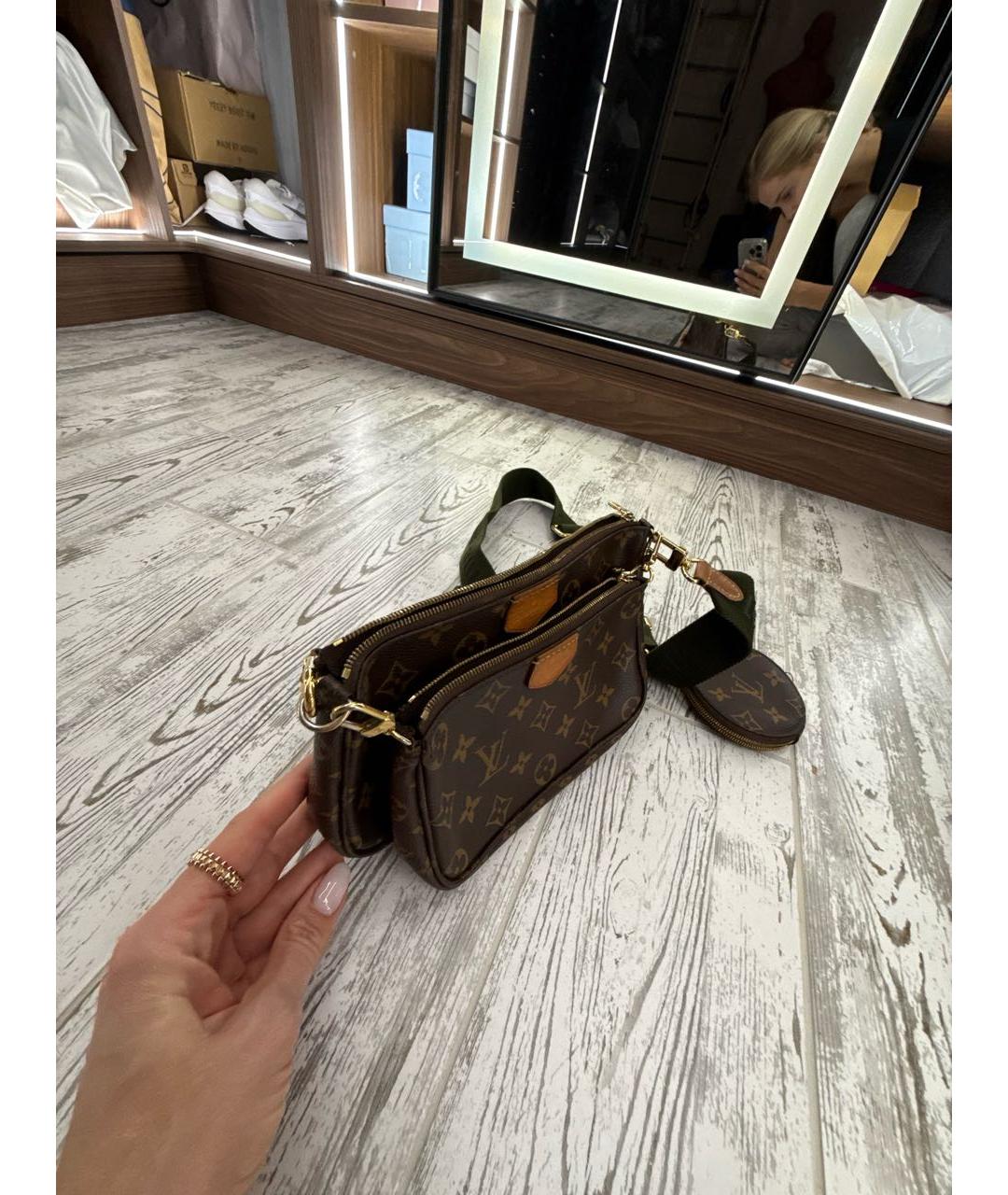 LOUIS VUITTON Коричневая сумка через плечо, фото 2