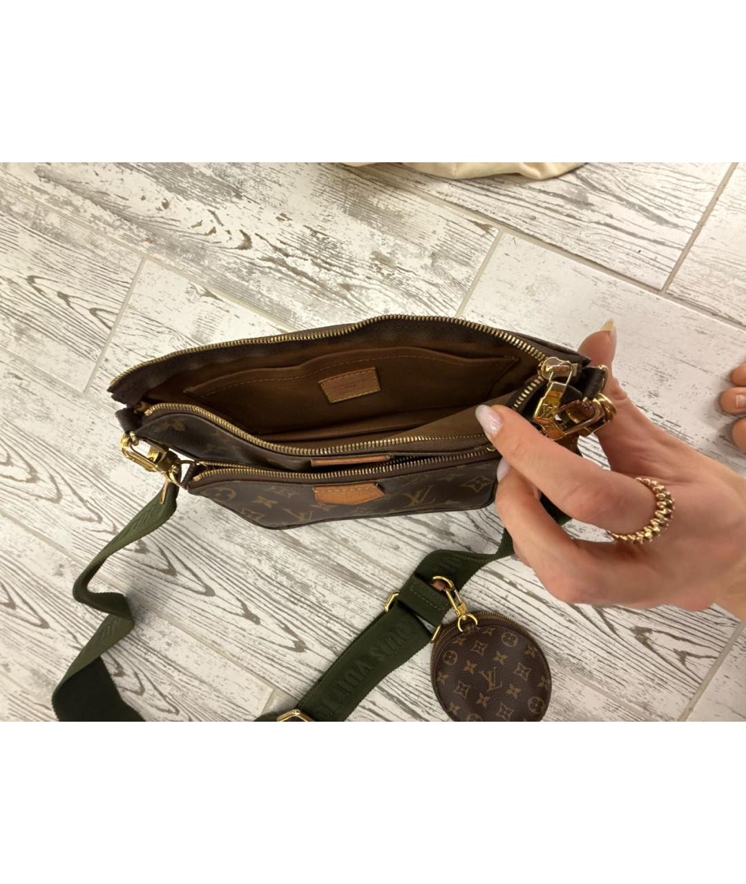 LOUIS VUITTON Коричневая сумка через плечо, фото 4