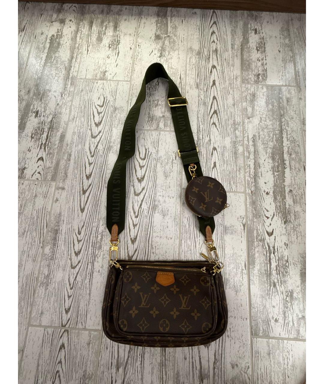 LOUIS VUITTON Коричневая сумка через плечо, фото 5