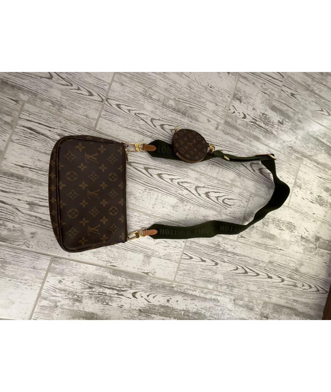 LOUIS VUITTON Коричневая сумка через плечо, фото 3