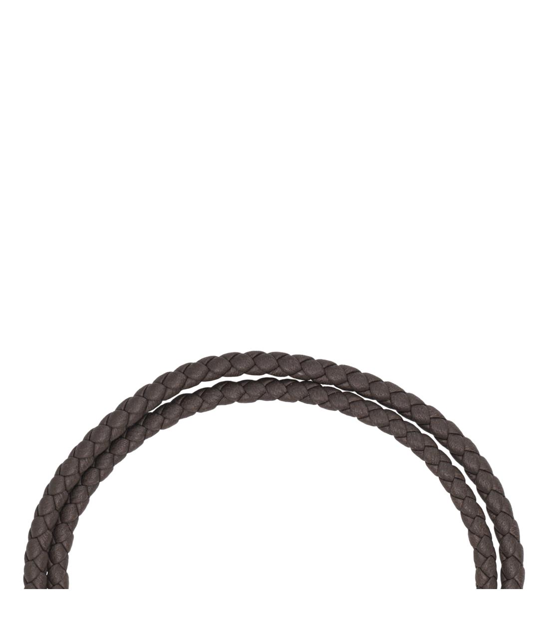 HERMES Коричневый кожаный браслет, фото 4