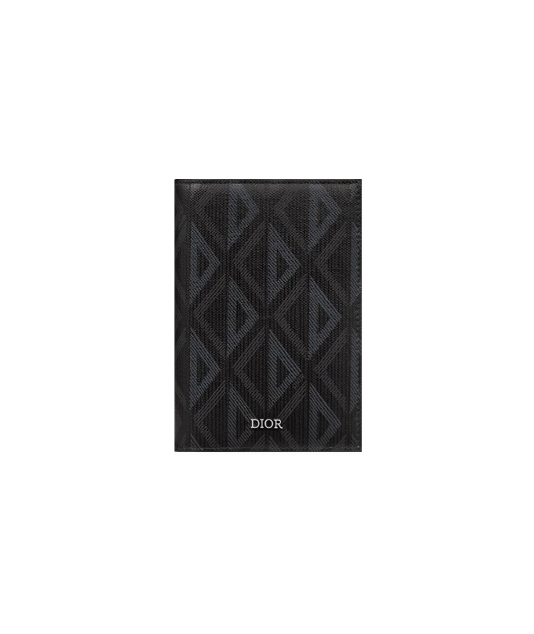 CHRISTIAN DIOR Черная кожаная папка для документов, фото 1