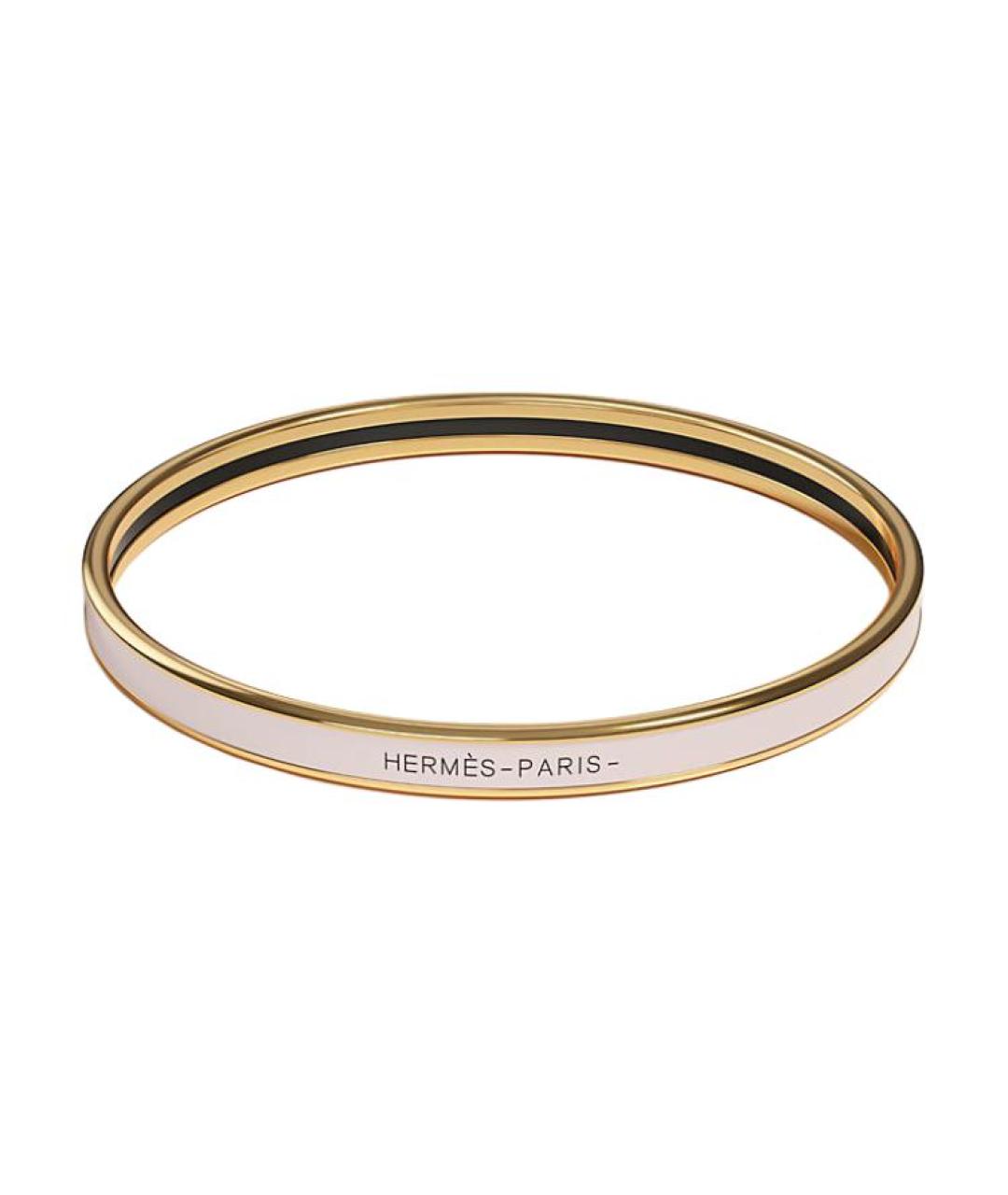 HERMES Золотой металлический браслет, фото 1