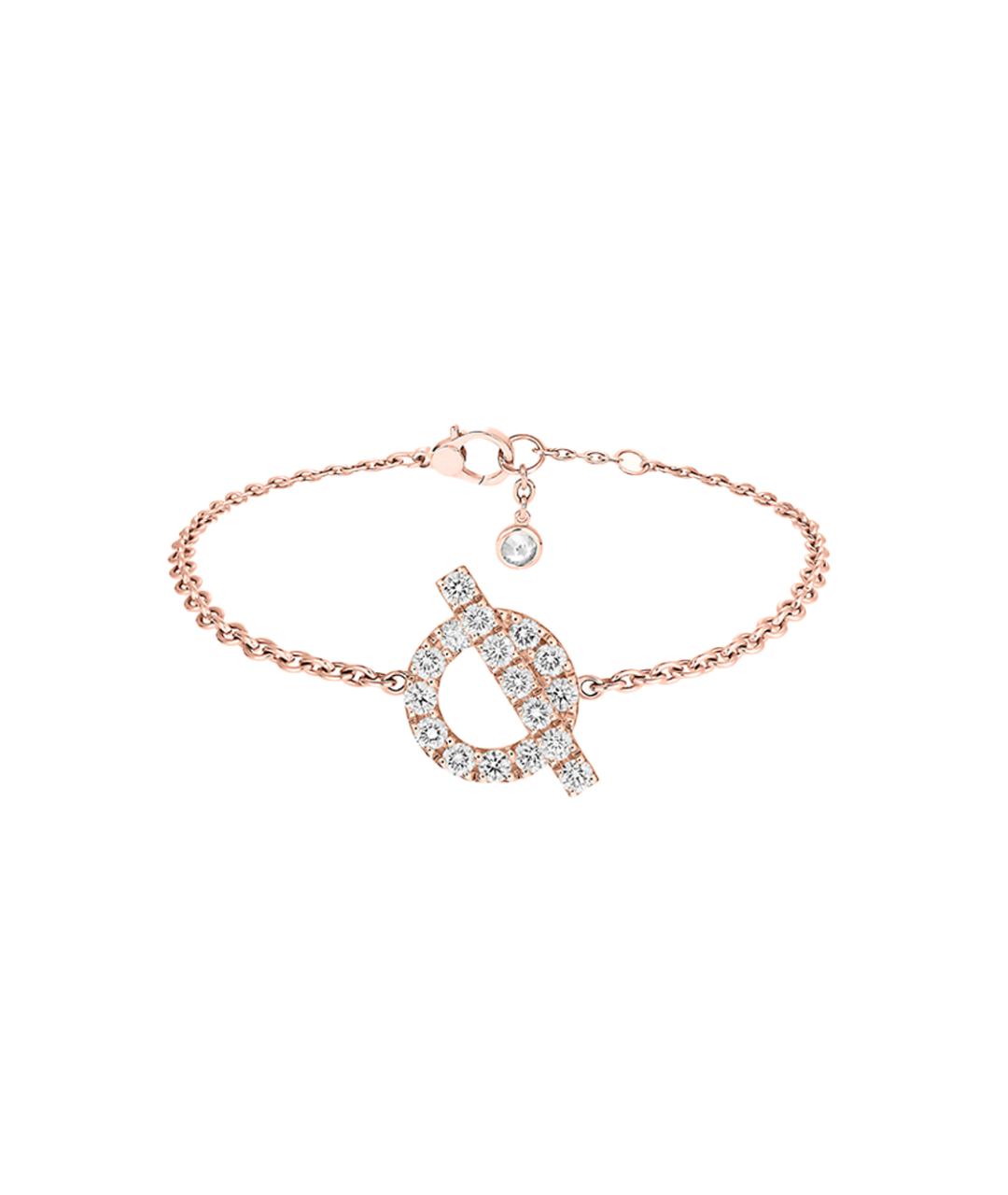 HERMES Золотой браслет из розового золота, фото 1