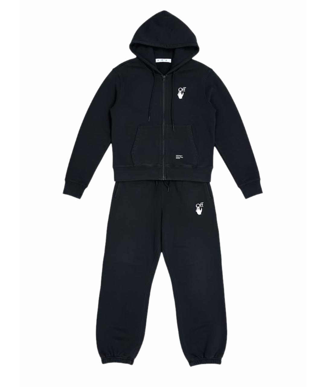 OFF-WHITE Черный хлопковый спортивный костюм, фото 1