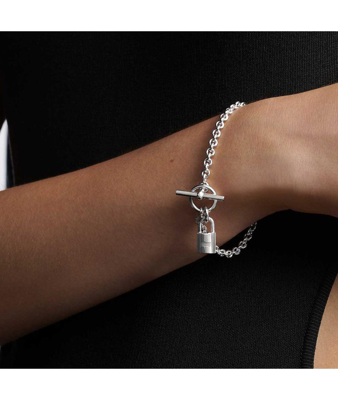 HERMES Серебрянный браслет, фото 2