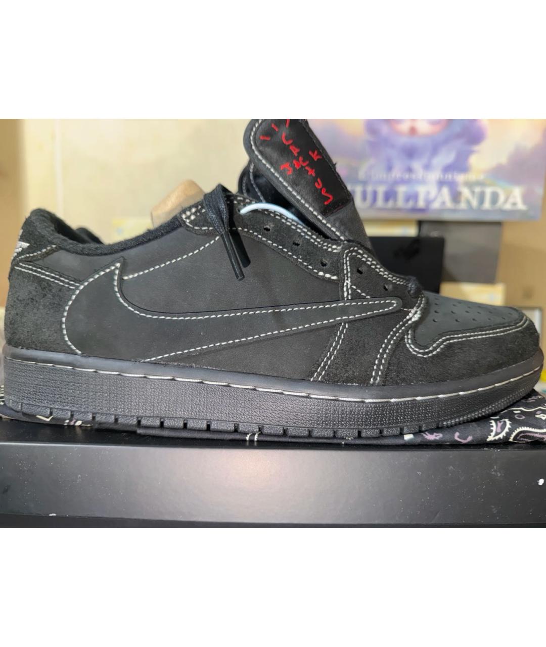 CACTUS JACK BY TRAVIS SCOTT Черные замшевые низкие кроссовки / кеды, фото 8