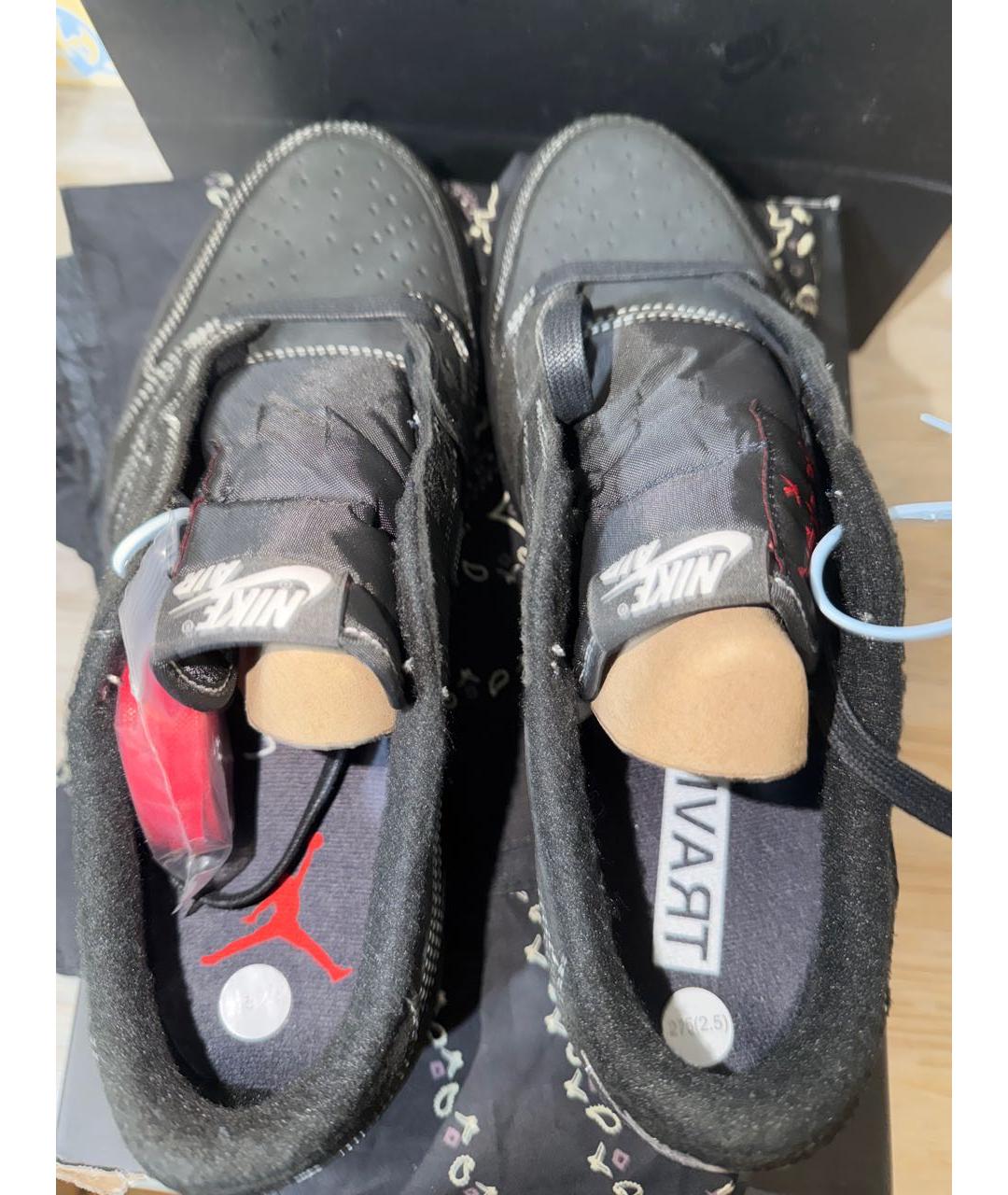 CACTUS JACK BY TRAVIS SCOTT Черные замшевые низкие кроссовки / кеды, фото 3