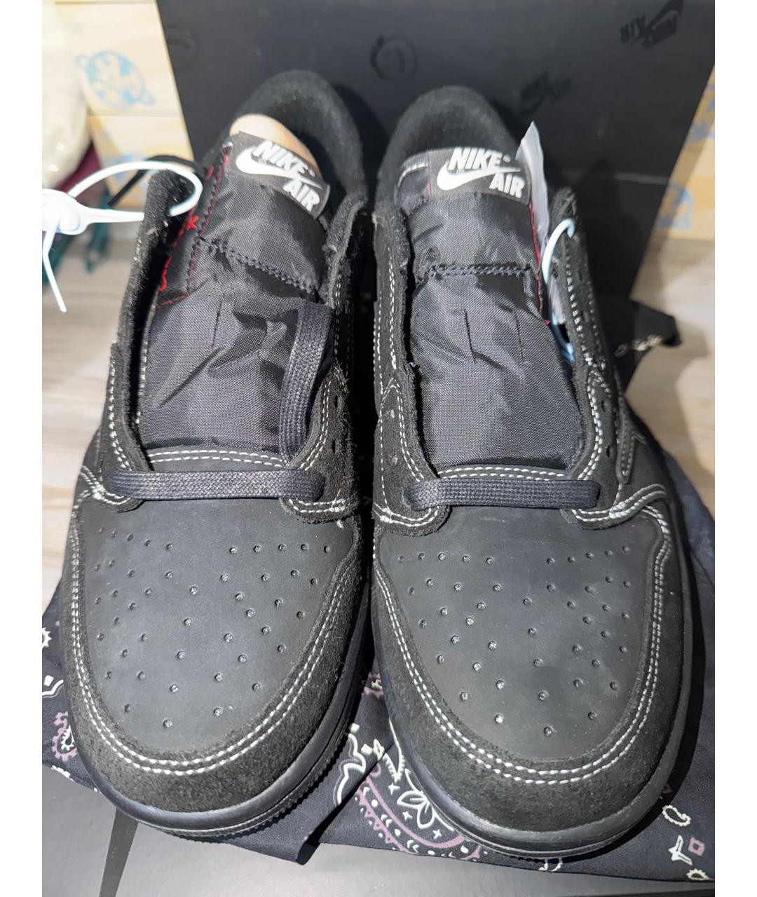 CACTUS JACK BY TRAVIS SCOTT Черные замшевые низкие кроссовки / кеды, фото 2