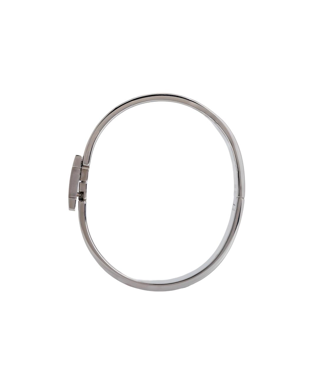 HERMES Антрацитовый металлический браслет, фото 3