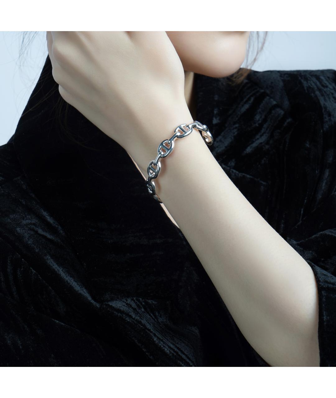 HERMES Серебрянный браслет, фото 5