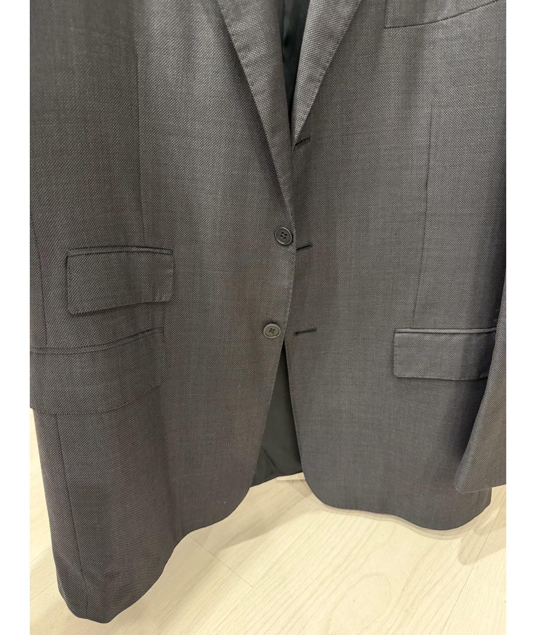 RALPH LAUREN PURPLE LABEL Серый шерстяной пиджак, фото 4