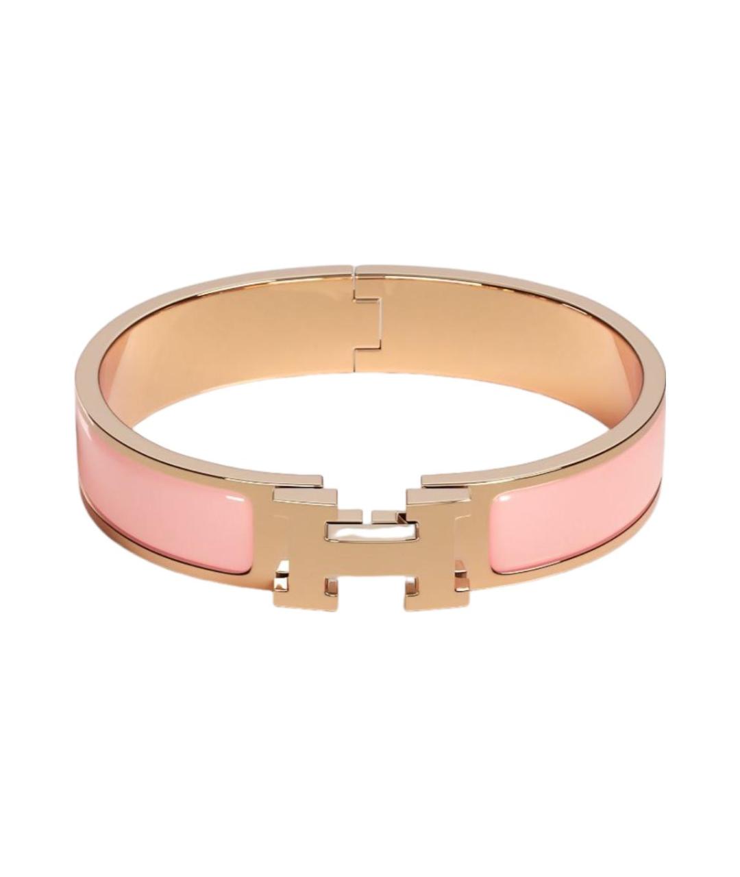 HERMES Розовый металлический браслет, фото 1